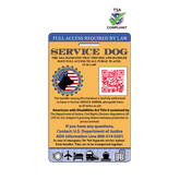 Holographic Service Dog INFO Card